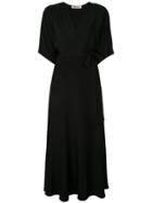 Diane Von Furstenberg Eloise Maxi Wrap Dress - Black