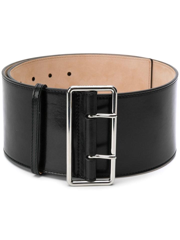 Alexander Mcqueen Large Double-buckle Belt - Black