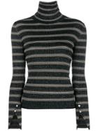 Patrizia Pepe Knit Fitted Top - Black