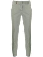 Peserico Cropped Skinny Trousers - Grey