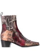 Pierre Hardy Reno Patch Ankle Boots - Brown