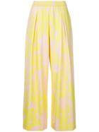 Layeur Printed Palazzo Trousers - Nude & Neutrals