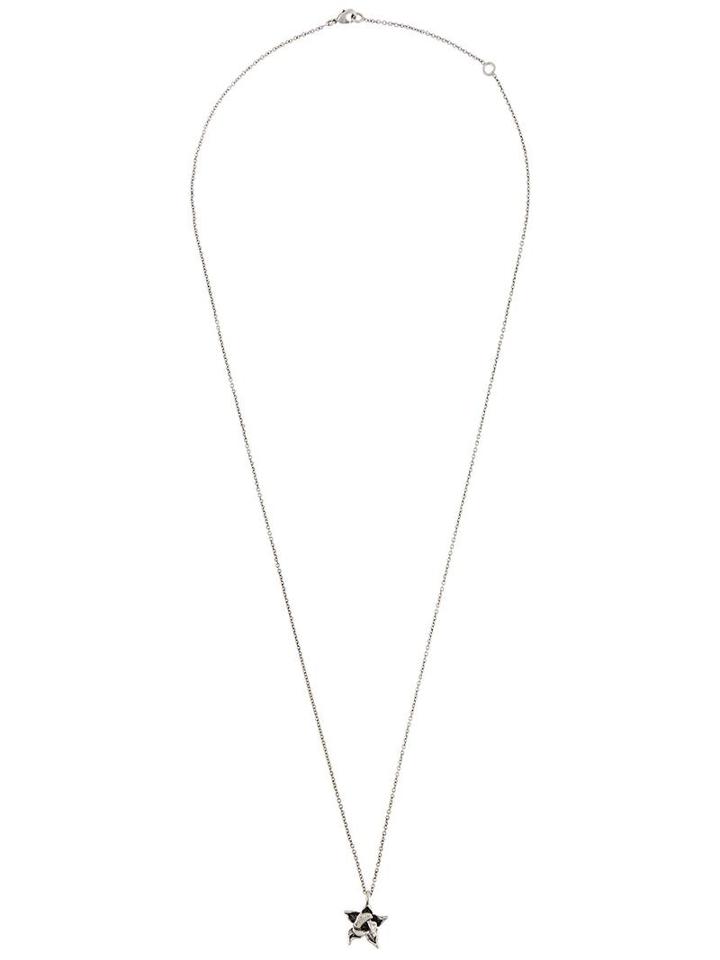 Valentino Valentino Garavani Orchid Pendant Necklace, Women's, Grey