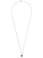 Valentino Valentino Garavani Orchid Pendant Necklace, Women's, Grey