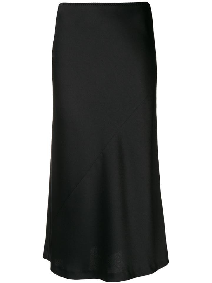 Maison Margiela Flared Midi Skirt - Black