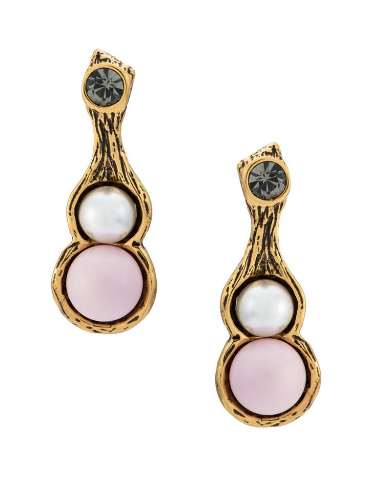 Camila Klein Faux Peral Earrings - Metallic