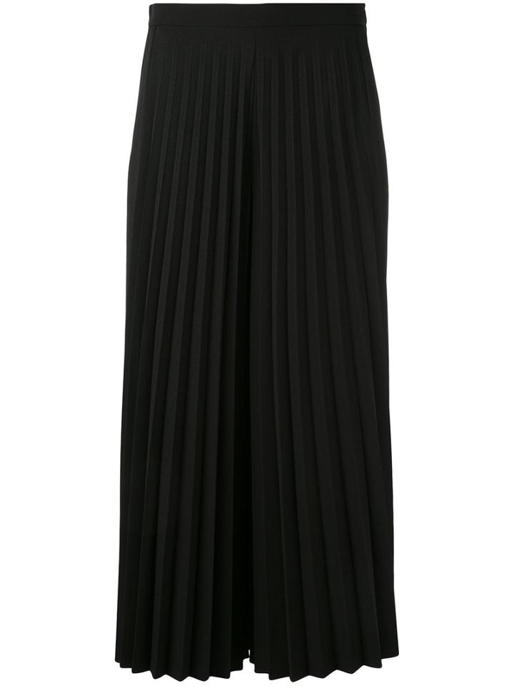 Blugirl - Pleated Cropped Trousers - Women - Polyester/spandex/elastane - 42, Black, Polyester/spandex/elastane
