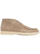 Santoni Moccasin Look Desert Boots - Nude & Neutrals