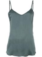 Rta V Neck Top, Women's, Size: Medium, Blue, Silk