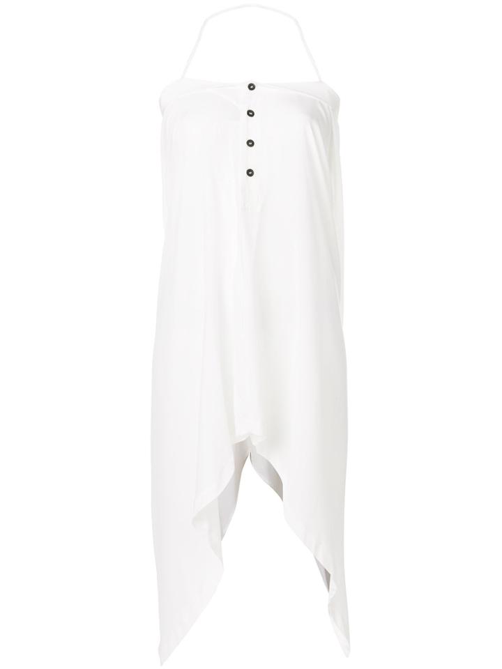 Lost & Found Ria Dunn Asymmetric Halterneck Dress - White