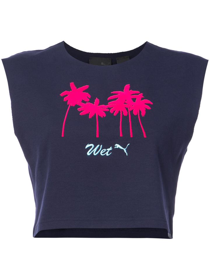 Fenty X Puma Sleeveless Crop Top - Blue