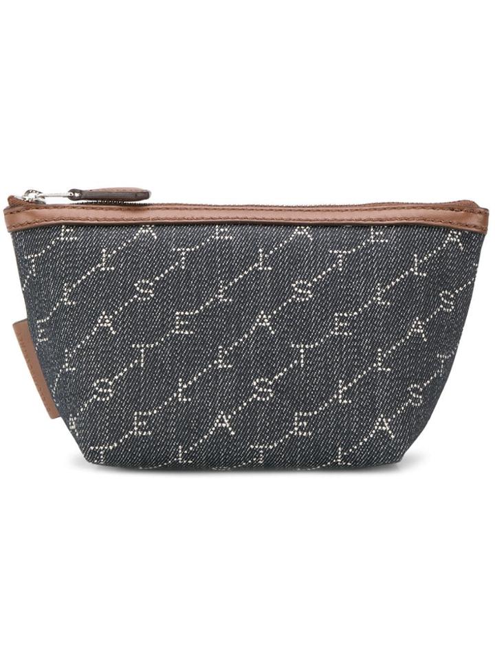 Stella Mccartney Monogram Cosmetic Case - Blue