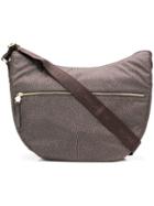 Borbonese Zipped Shoulder Bag - Brown