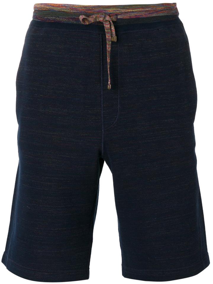 Missoni Chino Shorts, Men's, Size: Medium, Blue, Cotton