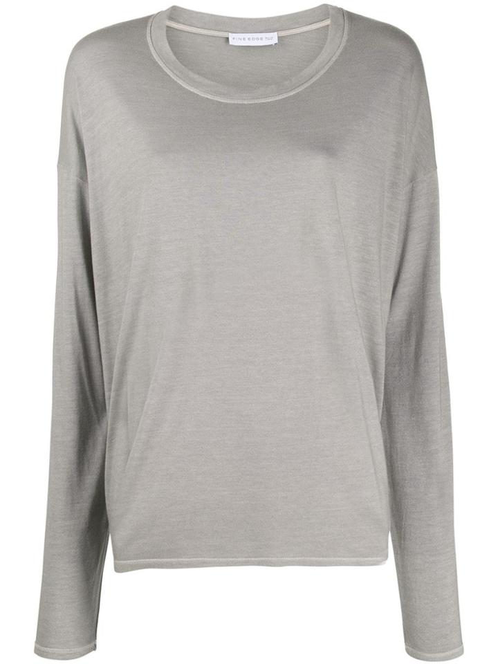 Fine Edge Long-sleeve T-shirt - Neutrals