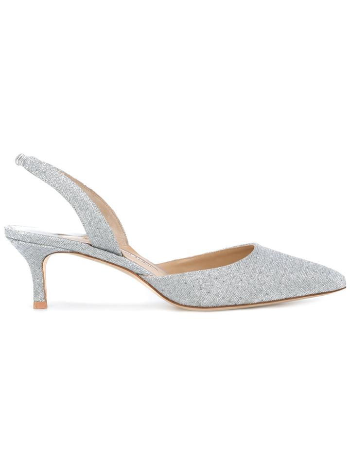 Manolo Blahnik Carolyne Pumps - Metallic