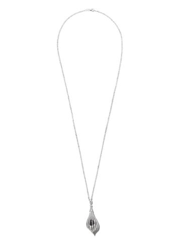 Fairfax & Roberts 18kt White Gold Diamond Lantern Necklace - Silver