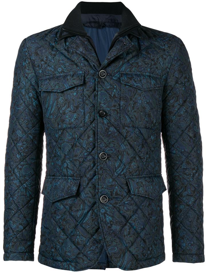 Etro Padded Paisley Jacket - Black