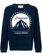 Gucci Oversized Paramount Logo T-shirt - Blue