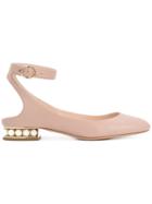 Nicholas Kirkwood 18mm Lola Pearl Ballerinas - Nude & Neutrals
