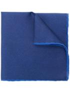 Canali Logo Pocket Square - Blue