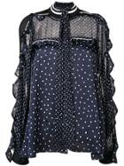 Sacai Polka Dots Necktie Blouse - 251