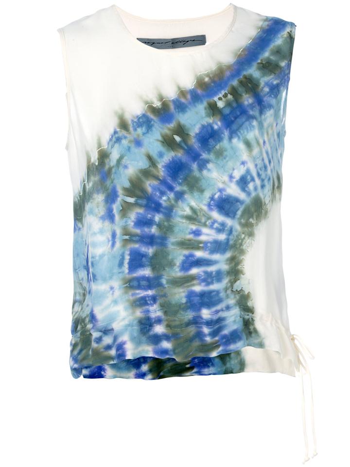 Raquel Allegra Muscle Tie Dye Top - Nude & Neutrals