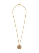 Chanel Vintage Flower Cc Necklace - Gold