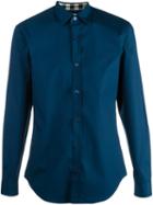 Burberry Classic Shirt, Men's, Size: Xl, Blue, Cotton/spandex/elastane