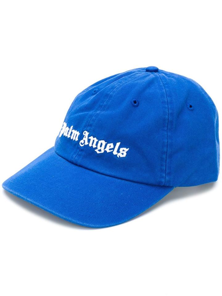 Palm Angels Logo Cap - Blue
