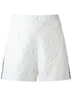 Martha Medeiros Lace Shorts, Women's, Size: 38, White, Acetate