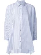 Marques'almeida Striped Button Shirt - Blue