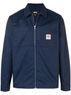 Stussy Zipped Wind Breaker - Blue