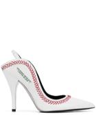 Calvin Klein 205w39nyc Jackie 95 Baseball Pumps - White