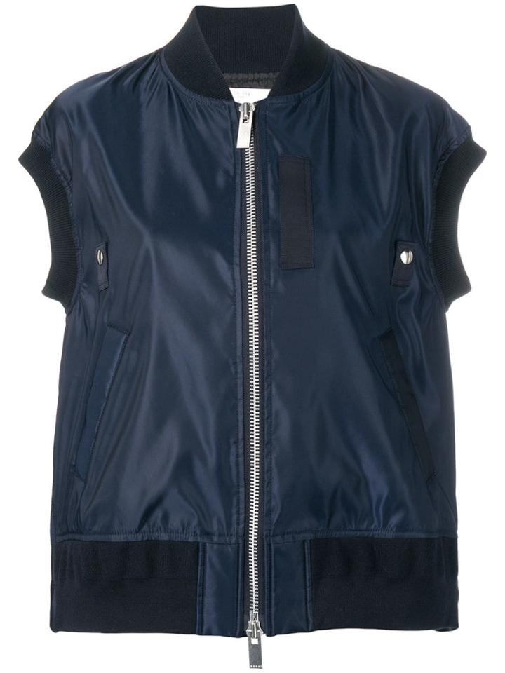 Sacai Zipped-up Vest Jacket - Blue