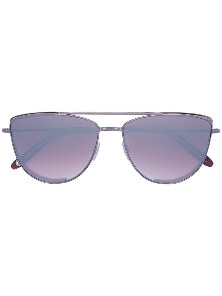 Garrett Leight Zephyr Sunglasses - Pink & Purple