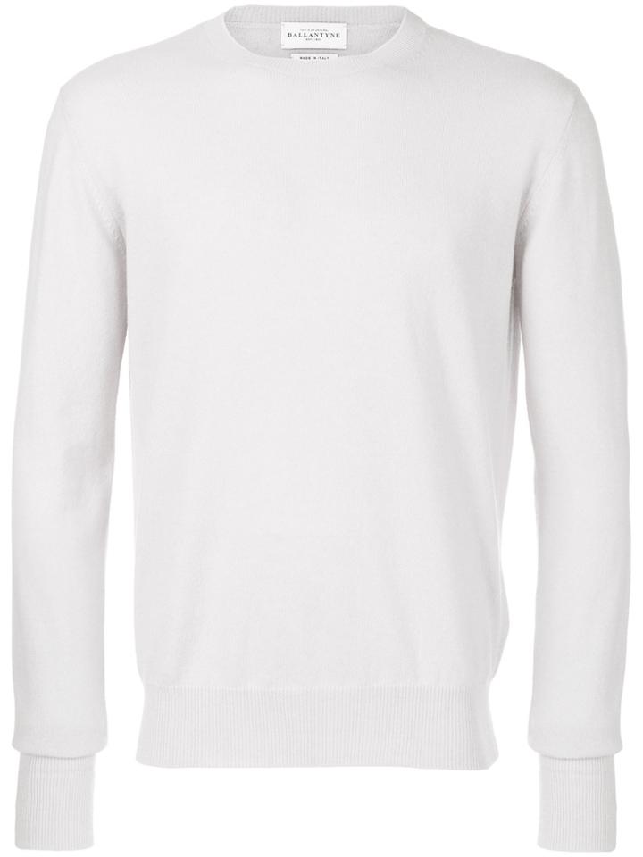 Ballantyne Crew Neck Jumper - Grey