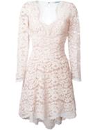 Blumarine Lace Dress, Women's, Size: 44, Pink/purple, Polyamide/cotton