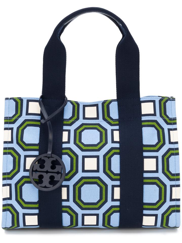 Tory Burch Printed Tory Tote - Blue