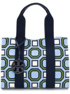 Tory Burch Printed Tory Tote - Blue