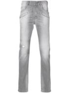Pierre Balmain Stonewashed Slim Fit Jeans - Grey