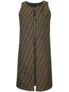 Fendi Vintage Zipper Dress - Brown