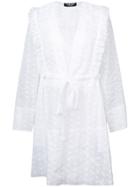 Calvin Klein 205w39nyc Ruffled Floral Dress - White