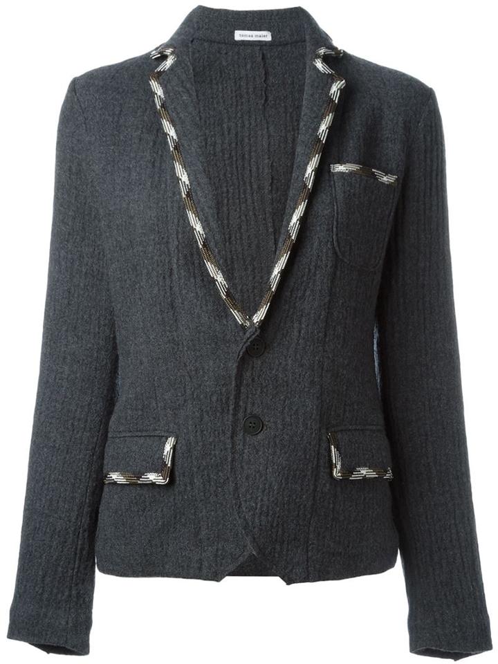 Tomas Maier Contrast Trim Blazer