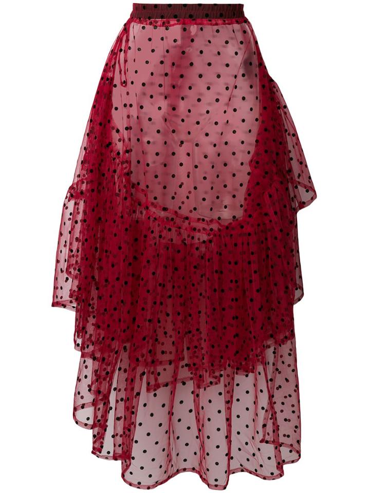 Barbara Bologna Polka Dot Skirt - Red