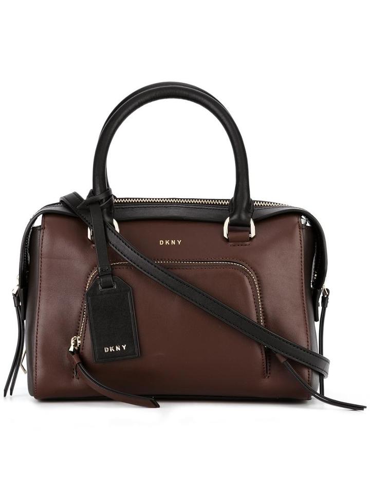 Dkny Bicolour Tote, Women's, Brown