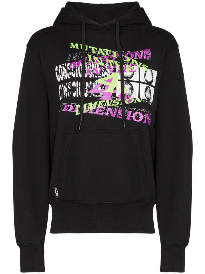 Liam Hodges Graphic Print Hoodie - Black
