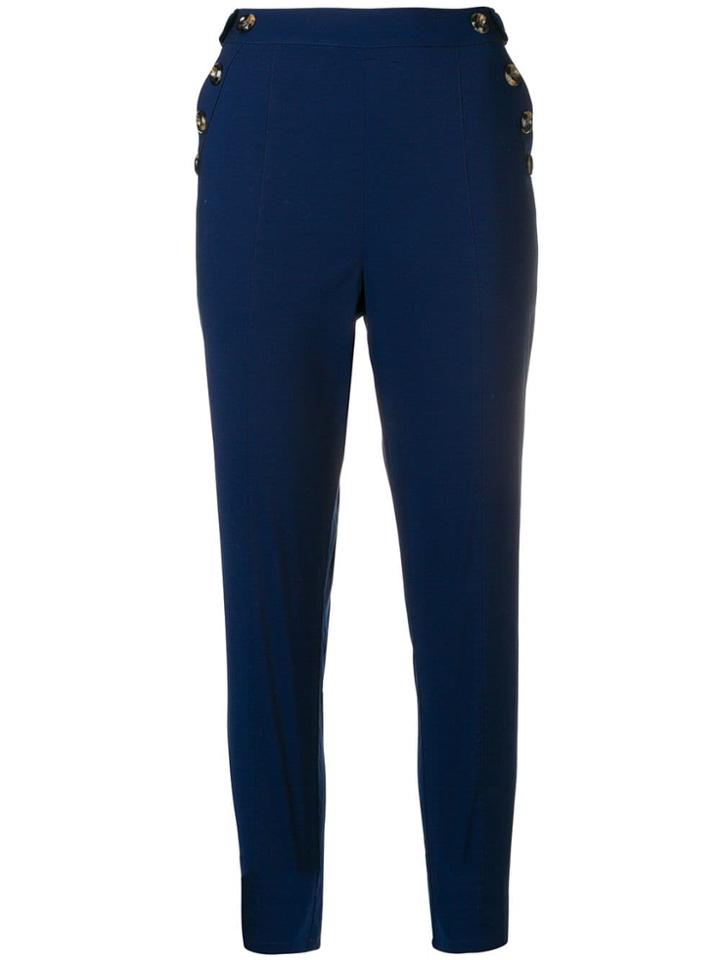 Steffen Schraut High Waist Trousers - Blue