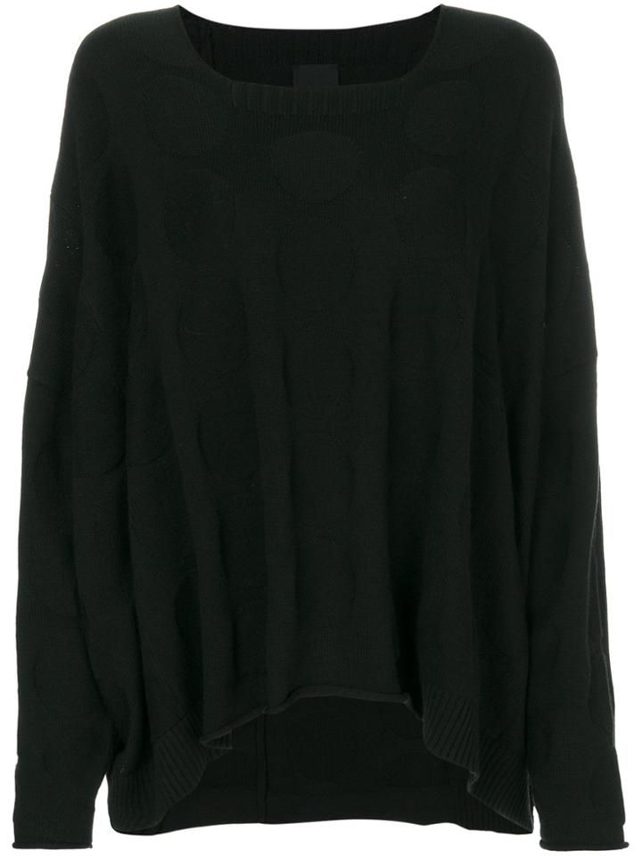 Rundholz Black Label Curved Hem Dot Pattern Sweater