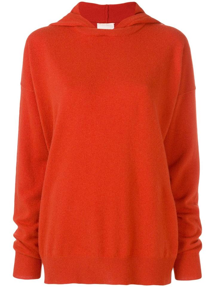 Fine Edge Hooded Jumper - Orange